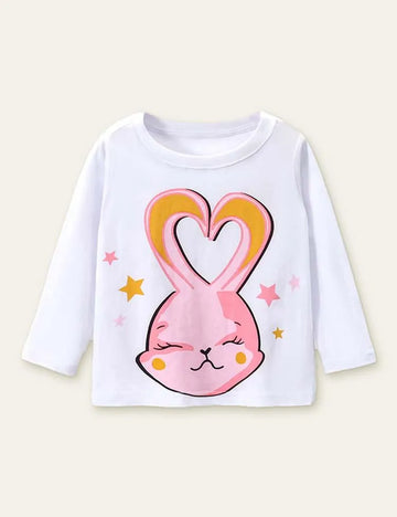 Happy Rabbit Printed Long Sleeve T-shirt - Mini Taylor